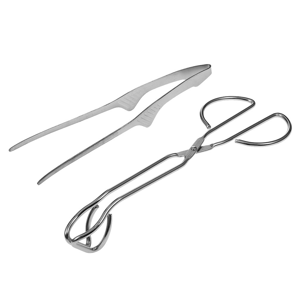 쿠팡 코멧 ㅤ키친 삼각 스텐 집게 + 가위형 고기집게 세트_이미지