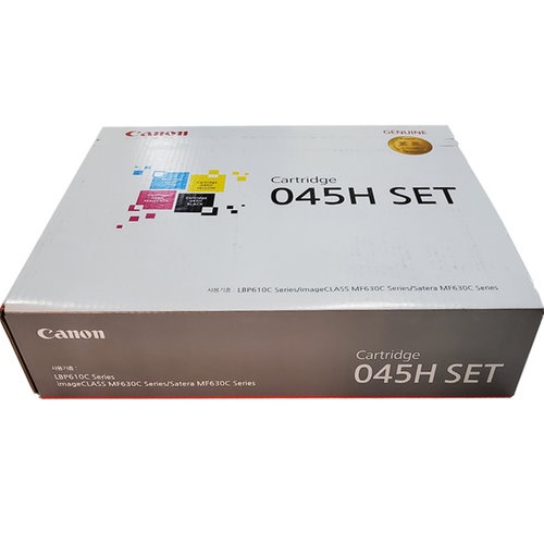 Canon 정품 CRG-045HBK, CRG-045HC, CRG-045HM, CRG-045HY 4색 세트 (밸류팩)