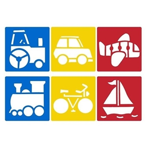 키즈맘아트 미술놀이 디오메 스텐실 이동수단 47332158