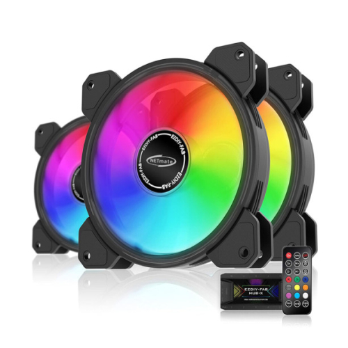 NETmate Inner Ring ARGB (컨트롤러/3팩, 블랙)_이미지