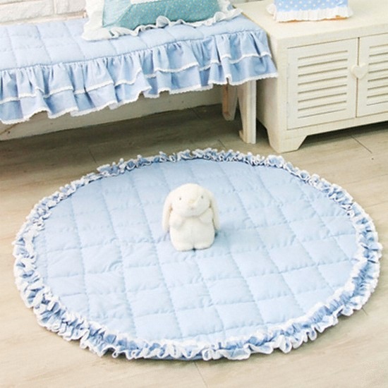 데코뷰 블루 해지 러그 (100cm)_이미지