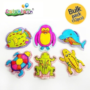 [불명] W3D8D13 컬러룬 그로윙 아이스 12인 색칠 물놀이 장난감_이미지