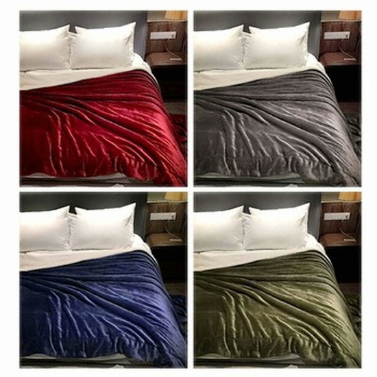 제이에스글로벌 수아브 양털 겨울 극세사 담요 (75x100cm)_이미지