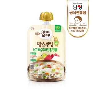 남양유업 맘스쿠킹 소고기 순두부전골 진밥 100g (1개)_이미지