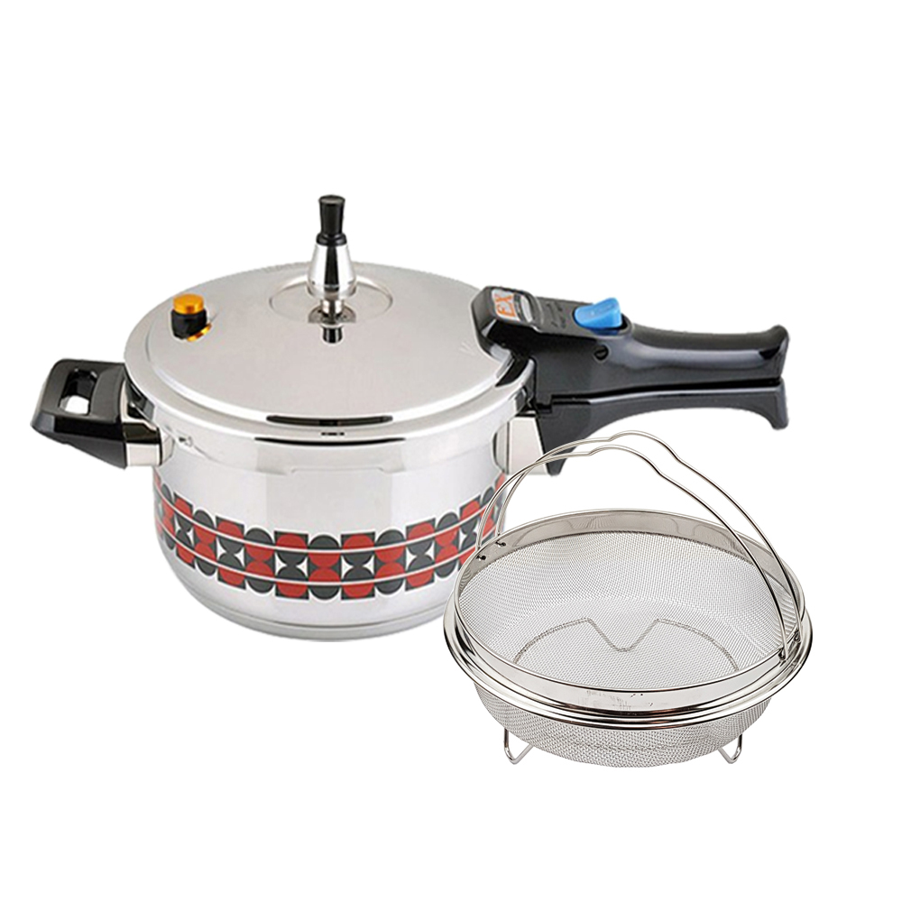 키친아트 EX 스텐 압력밥솥 찜기세트 (4.5L(8인용))_이미지