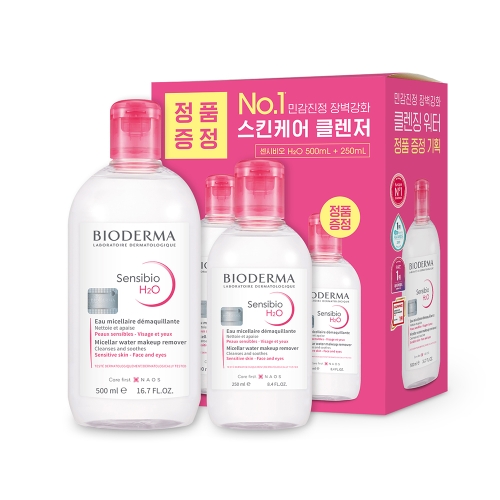 바이오더마 센시비오 H20 민감용 500ml + 250ml 1개
