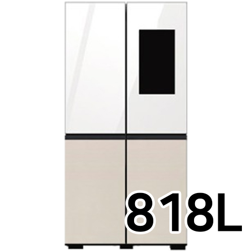 삼성전자 비스포크 패밀리허브 글램+새틴 RF85B97A1APW (화이트+베이지)