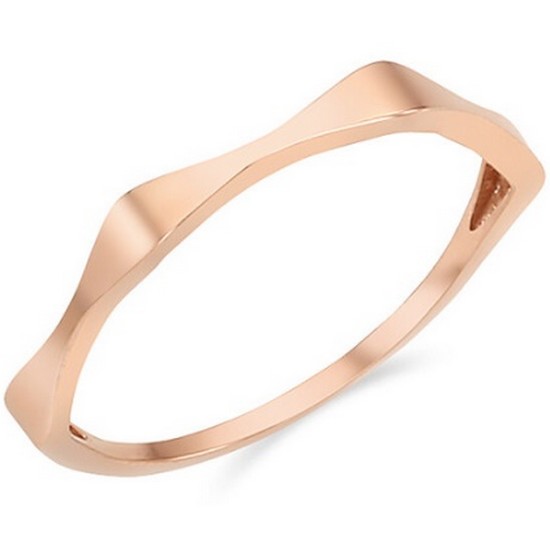 라쥬네스 글로시 물결 14K 반지