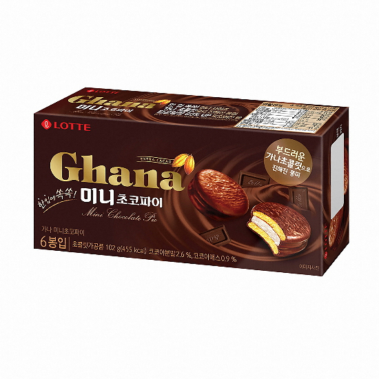 롯데웰푸드 가나 미니 초코파이 6개입 102g (4개)_이미지