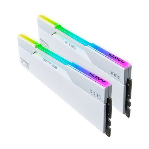 ESSENCORE KLEVV DDR5-6000 CL32 CRAS V RGB WHITE 패키지 서린 (128GB(64Gx2))_이미지