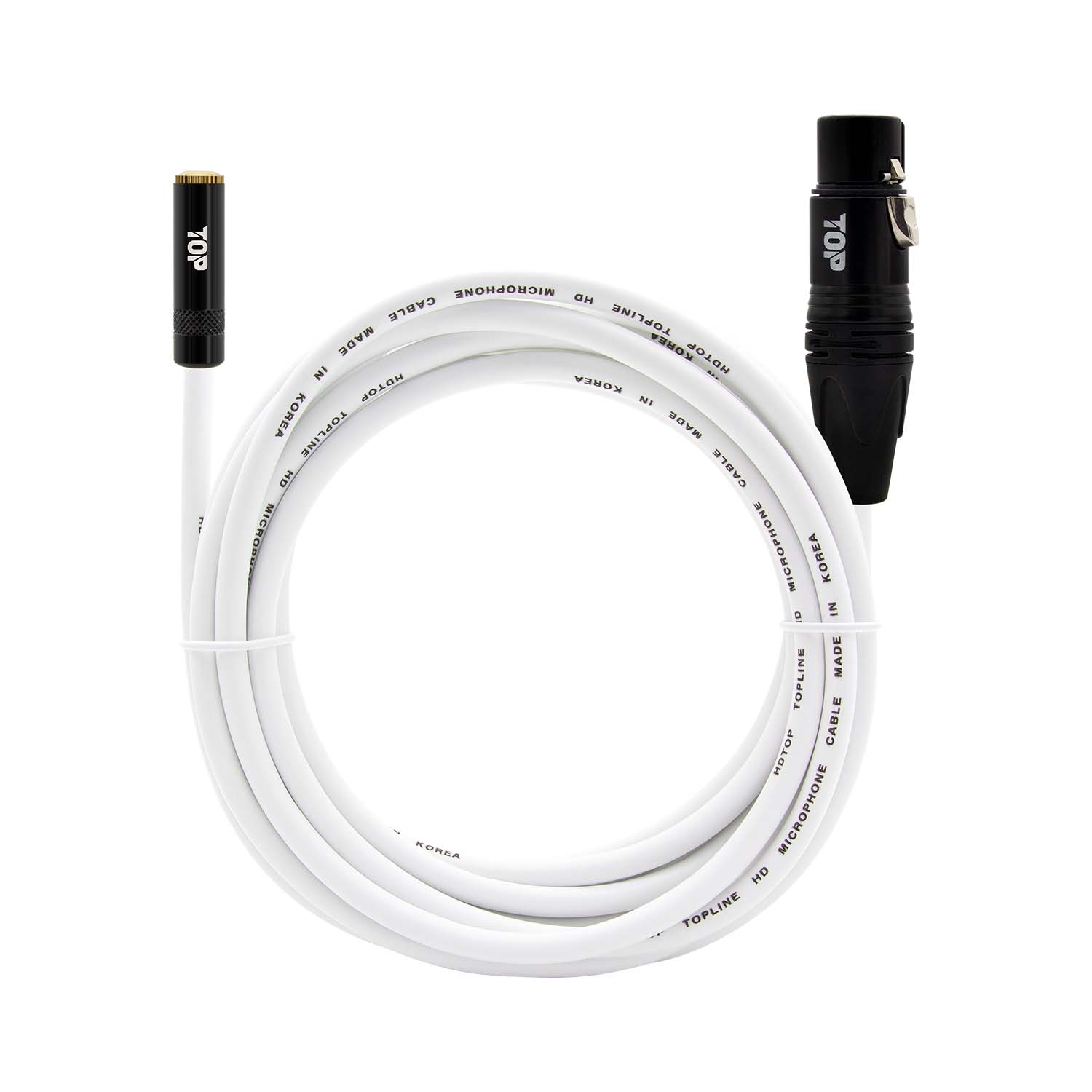 탑라인에이치디 HDTOP 스테레오 암 to XLR 암 케이블 블랙화이트 (7m, HT-TP5551)