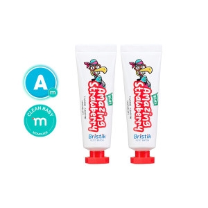 브리스틱 어린이 불소 1000 치약 딸기향 50g (2개)_이미지