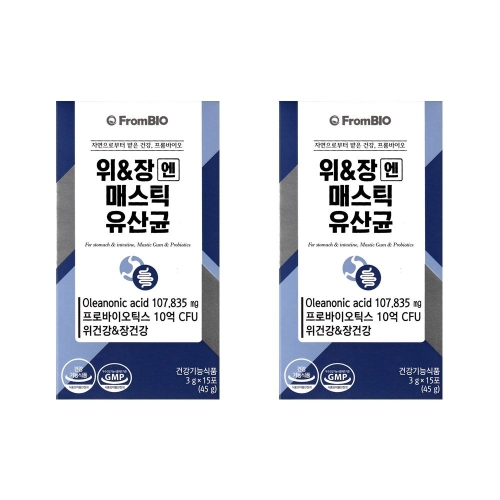 프롬바이오 위장엔 매스틱 유산균 15포 (2개)_이미지
