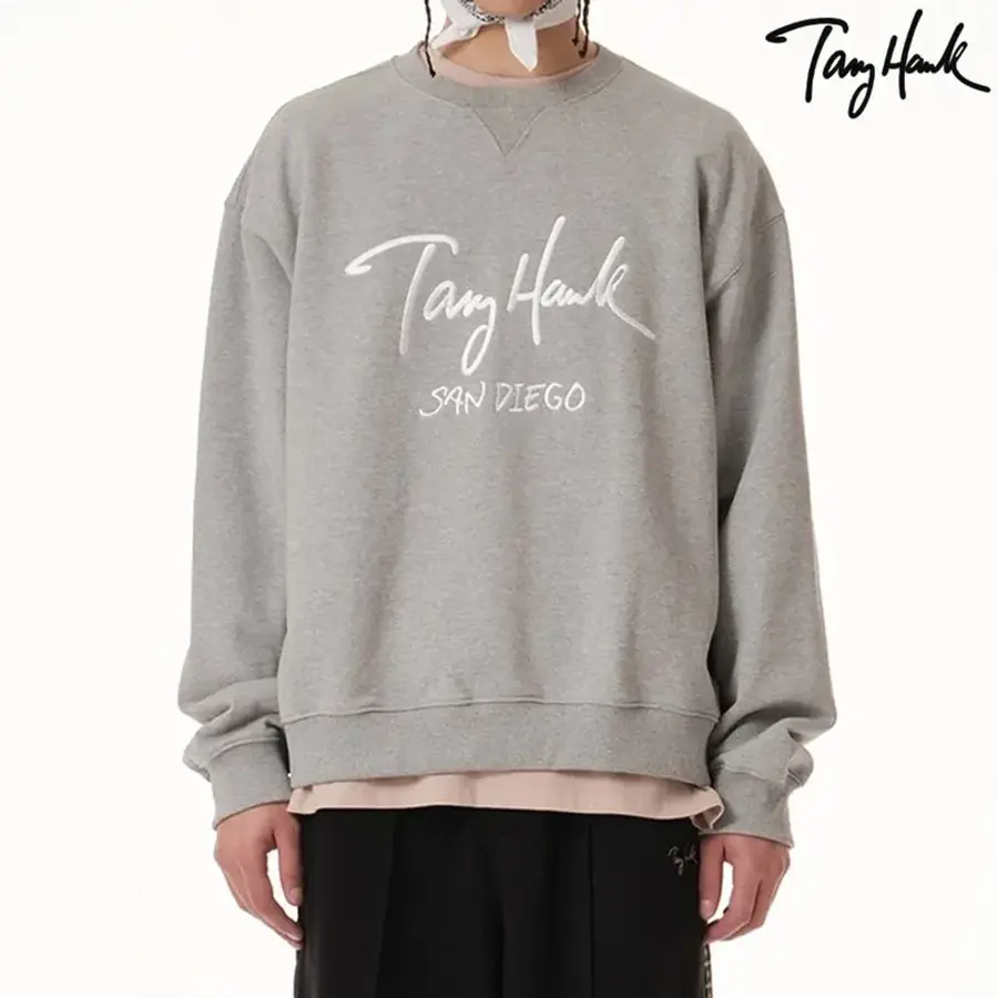 토니호크 TAG 가격 89,000 Tony Hawk 로고 크루넥_그레이 3114186_이미지