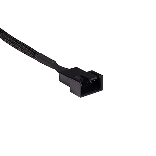 ALPHACOOL Y형 스플리터 4pin to 4x4pin PWM 케이블 (0.6m, 블랙)_이미지