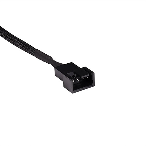ALPHACOOL Y형 스플리터 4pin to 4x4pin PWM 케이블 (0.6m, 블랙)_이미지
