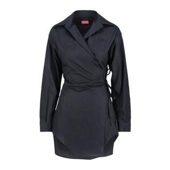 디젤 델피덴 블랙 미디 드레스 153187665