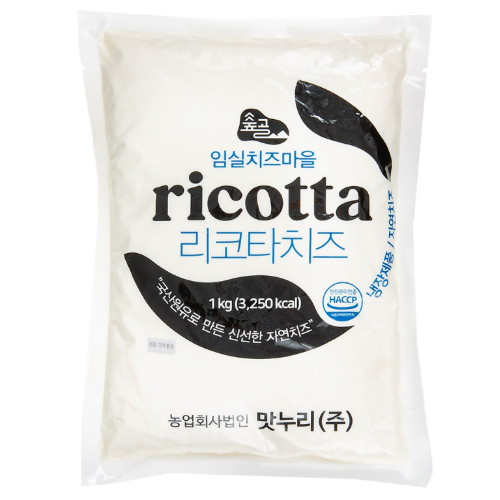 맛누리 숲골 임실치즈마을 리코타치즈 1kg (2개)_이미지
