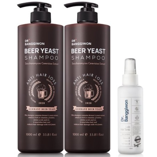 맥주효모 샴푸+랩 토닉 3종 세트