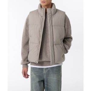 무신사 스탠다드 MUSINSA STANDARD 데일리 푸퍼 패딩 베스트 라이트 베이지 MMDUV703-LB 439483_이미지