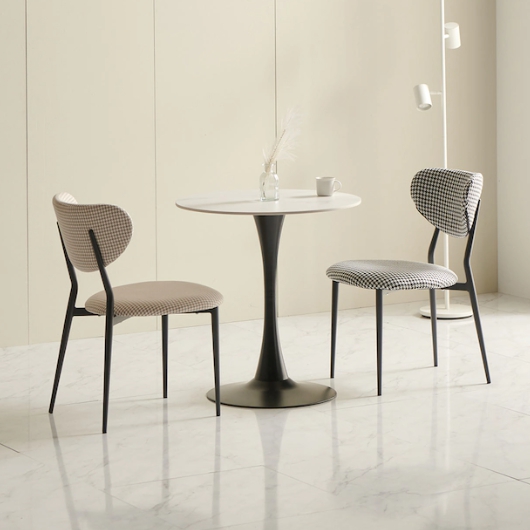 라로퍼니처 아트 원형 포세린 통세라믹 식탁 700