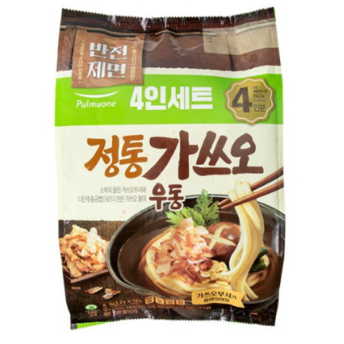 풀무원 반전제면 정통 가쓰오우동 943.2g (5개)