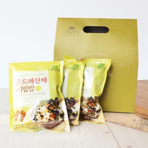 친환경팔도 간편 비빔밥 나물 세트 무청시래기/곤드래/산채비빔