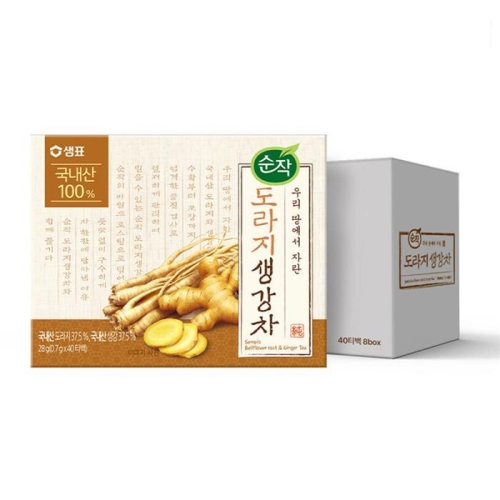 샘표식품 순작 순작 도라지 생강차 티백 40티백 (8개)