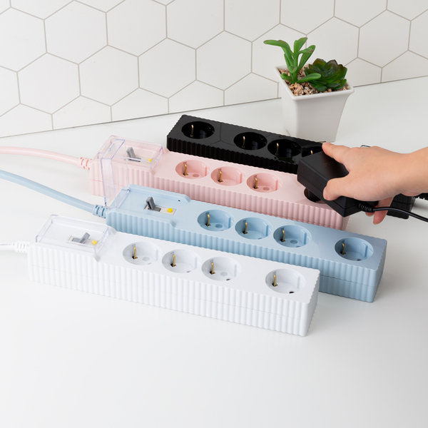 웨이브 띄운탭 4구 16A 누전차단 고용량 멀티탭