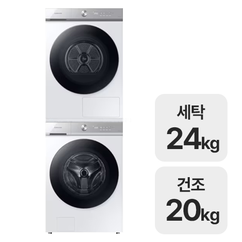 삼성전자 비스포크 AI WF24B8200KW + DV20B8720BW