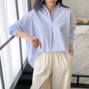 수키 스트라이프 뒷단추 남방 1098146