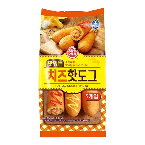 오뚜기 맛있는 치즈핫도그 5개입 400g이미지입니다. 누르면 해당 게시물로 새창이동합니다.