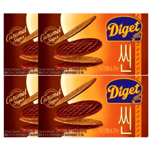 오리온 다이제 씬 카라멜슈가 352g (4개)_이미지