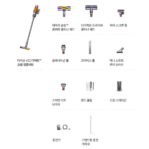 다이슨 V12 디텍트 슬림 컴플리트 (블루/코퍼)_이미지