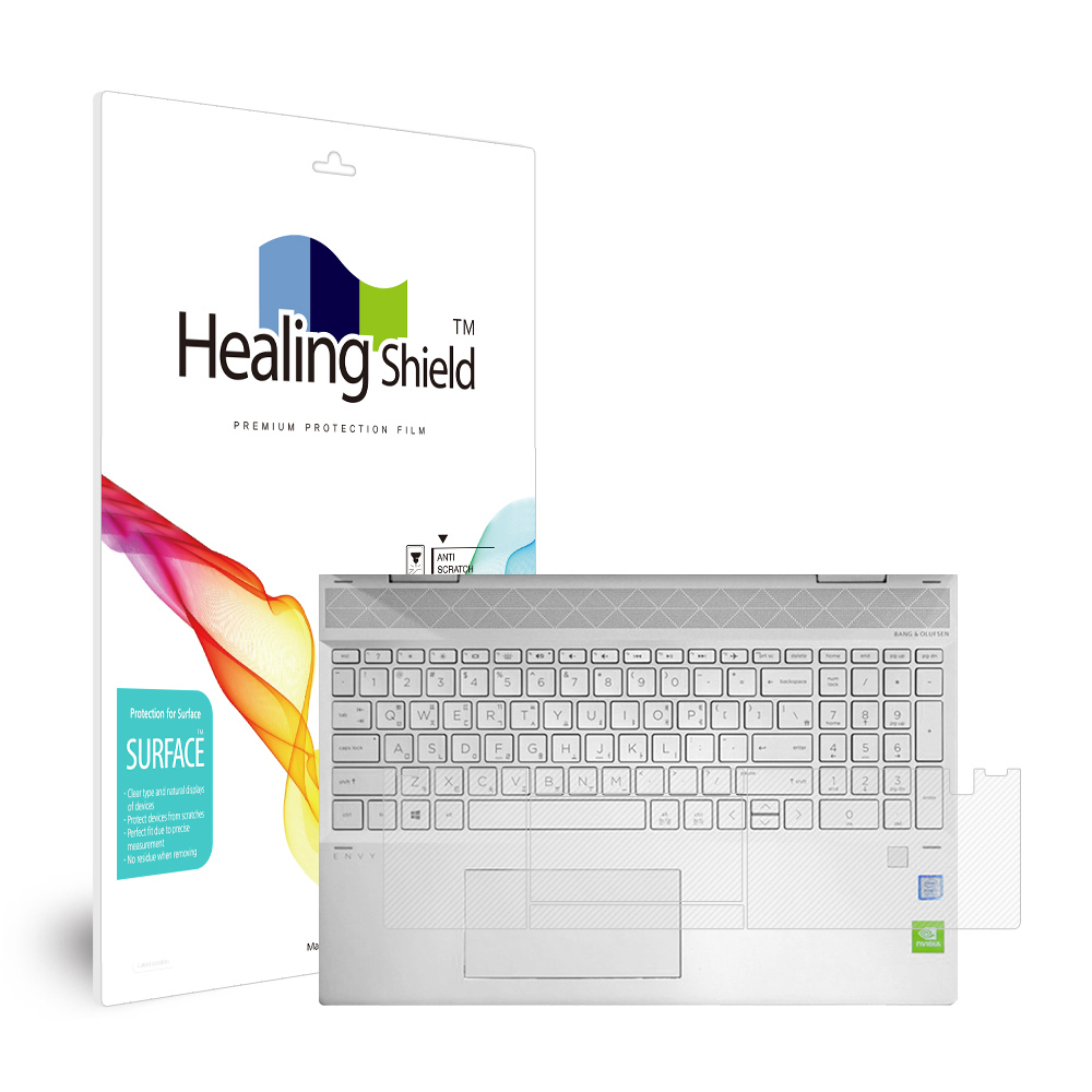 폰트리 힐링쉴드 HP 엔비 x360 15-dr1011TX 무광 외부보호필름 팜레스트/터치패드 2매_이미지