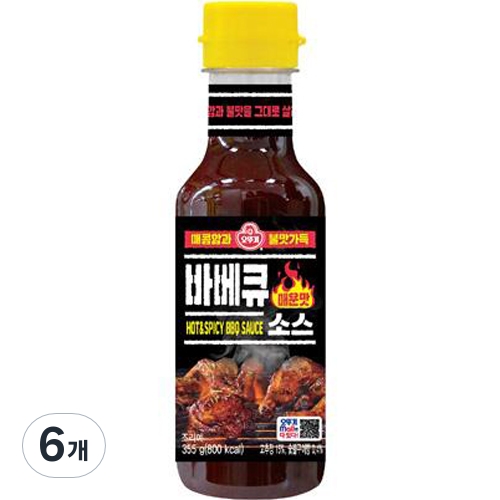 오뚜기 바베큐 소스 매운맛 355g (6개)_이미지