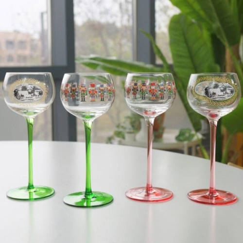 병정 스몰 와인잔 핑크 165ml 1개