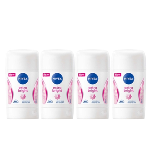니베아 데오드란트 스틱 엑스트라 브라이트 50ml (4개)_이미지