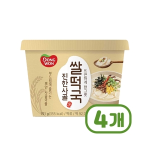 동원F&B 진한사골 쌀떡국 용기컵 151g (4개)