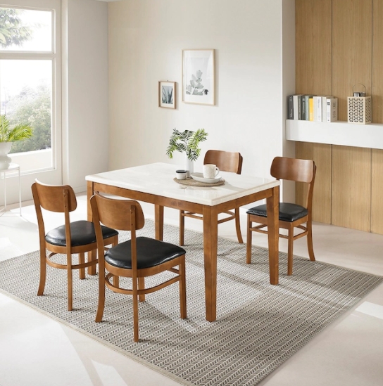 빈츠 40T 천연대리석 식탁 1200