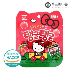 탱글탱글 헬로키티 딸기맛 젤리 40g 스티커