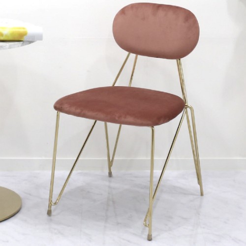 위드퍼니처 린스 골드 프레임 벨벳 의자 (2개)