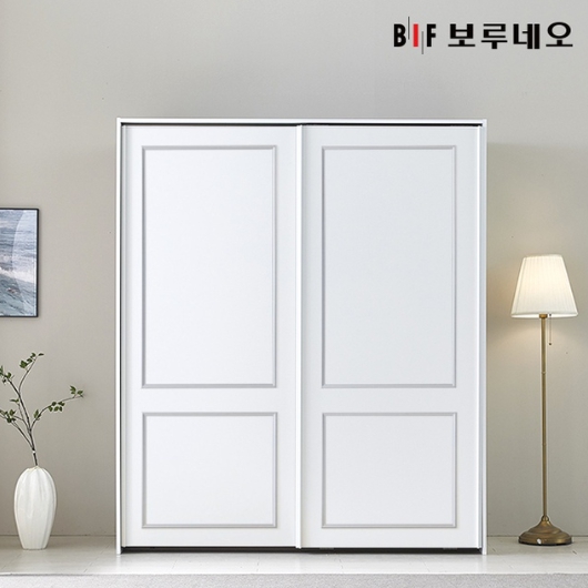 쥬피터 E0 웨인스코팅 슬라이딩 키큰 행거형 옷장 1800