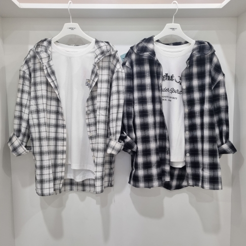 여름 지지미 후드 셔츠 남방14530-120-602-68 38340_1453012060268