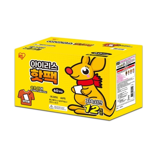 아이리스  의류 부착용 핫팩 40g x 60개