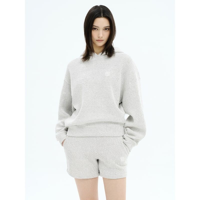 프레임 BEAKER ANINE BING Alec Hoodie d Monogram Light Grey 1085346