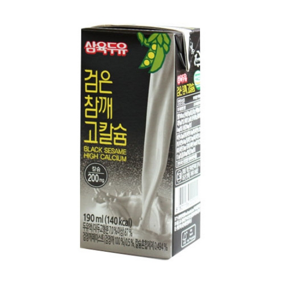 삼육식품 삼육두유 검은참깨 고칼슘 190ml (48개)