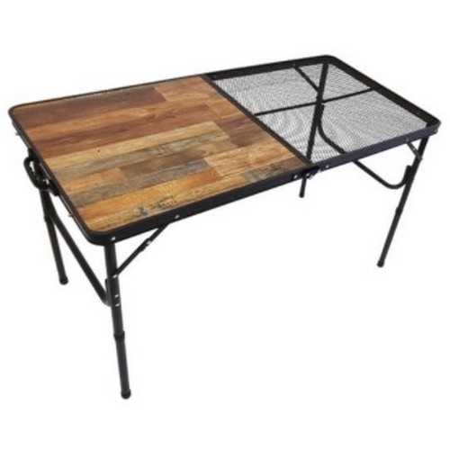 마루아치 2단 높이 메쉬&우드테이블 (120X60cm)