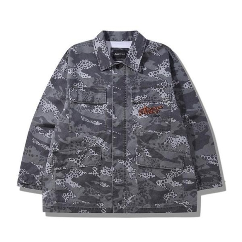까뮤 카모플라쥬 루즈핏 여성 셔츠 자켓 JQ2SHF213CM