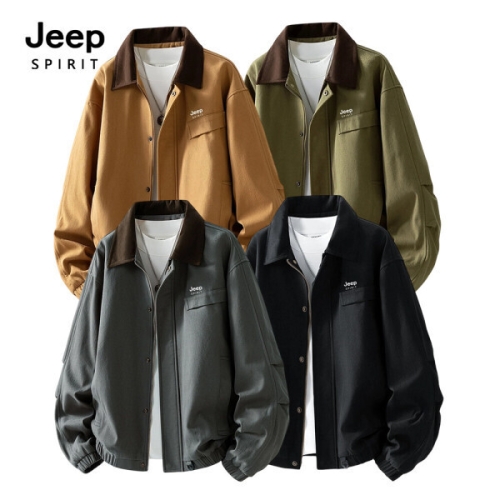 JEEP 스피릿 남성용 대트로이트 클린핏 레트로 워크 자켓 HTLB-2560